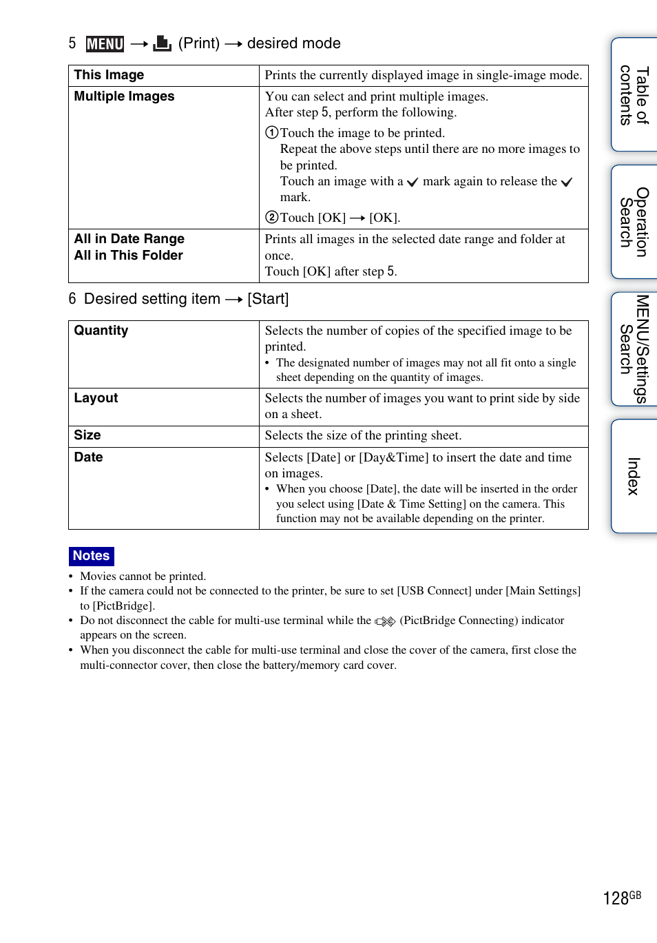 Sony DSC-TX5 User Manual | Page 128 / 150