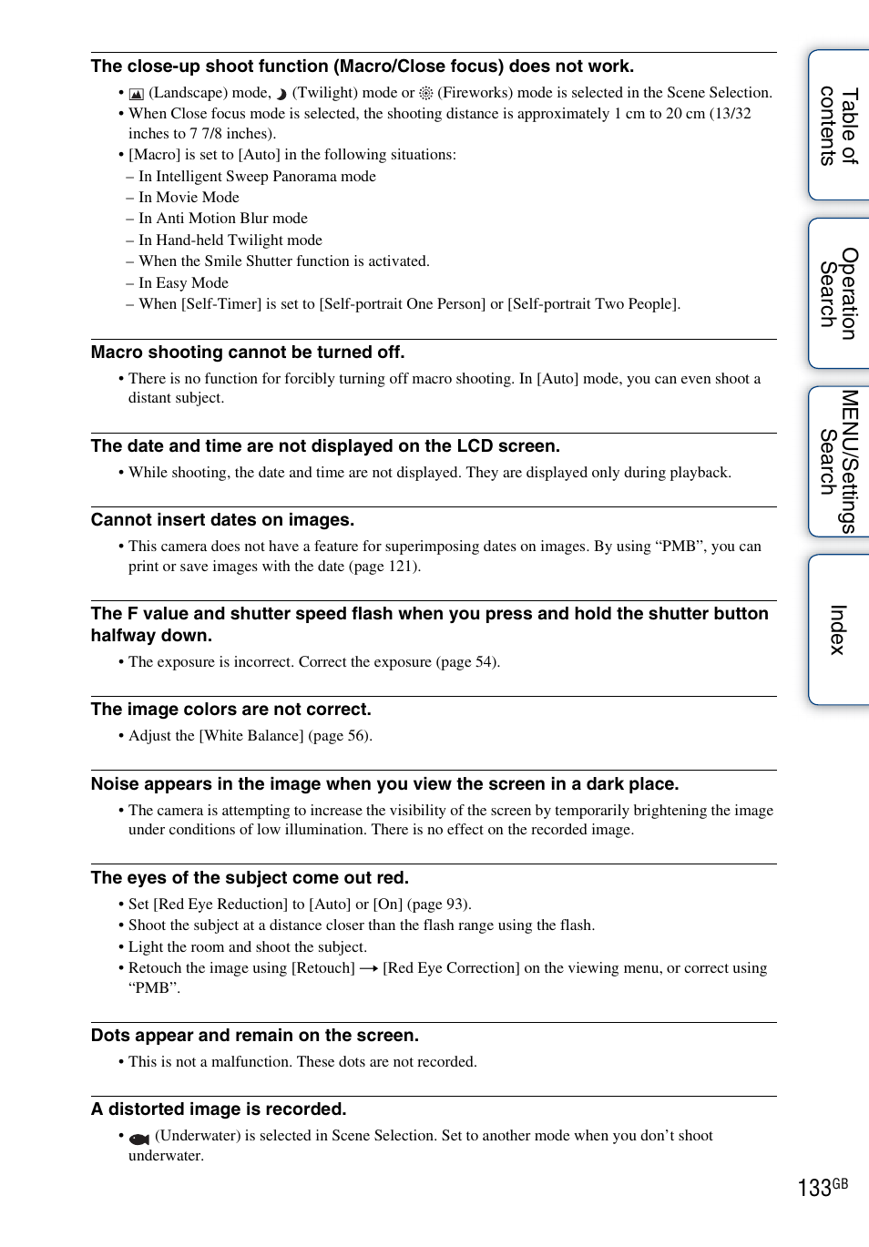 Sony DSC-TX5 User Manual | Page 133 / 150