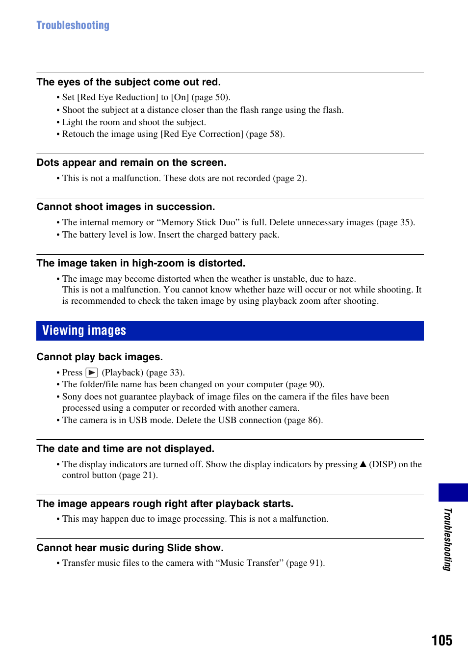 Viewing images | Sony DSC-H10 User Manual | Page 105 / 123