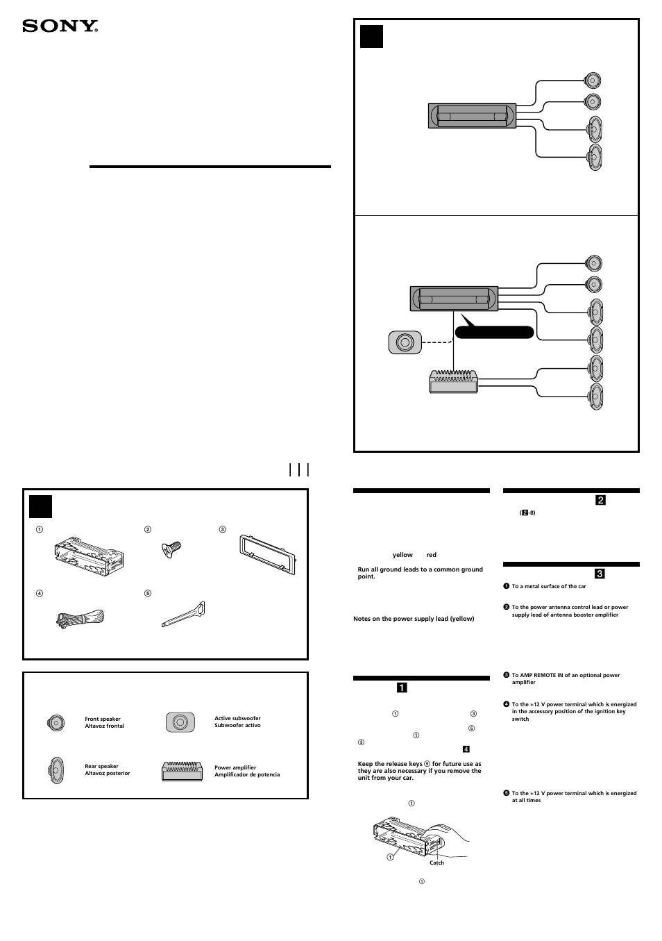 Sony CDX-RW300 User Manual | 4 pages