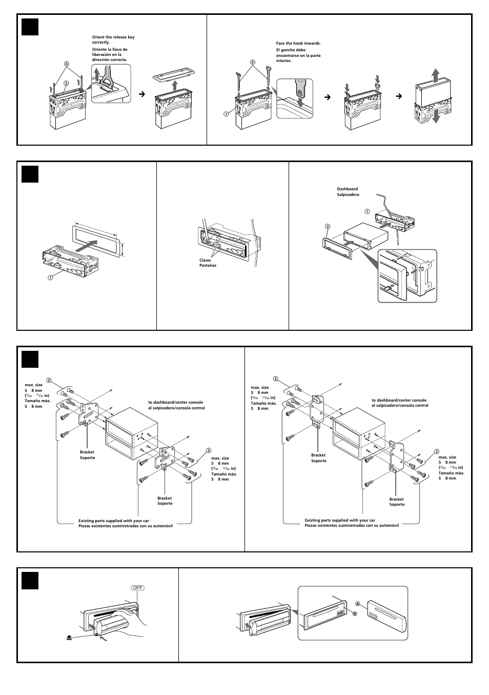 56 a, 7a b 1 2, Toyota | Nissan, Op en/e jec t | Sony CDX-RW300 User Manual | Page 3 / 4