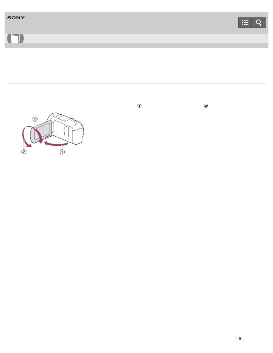 Help guide | Sony HDR-PJ810 User Manual | Page 119 / 416