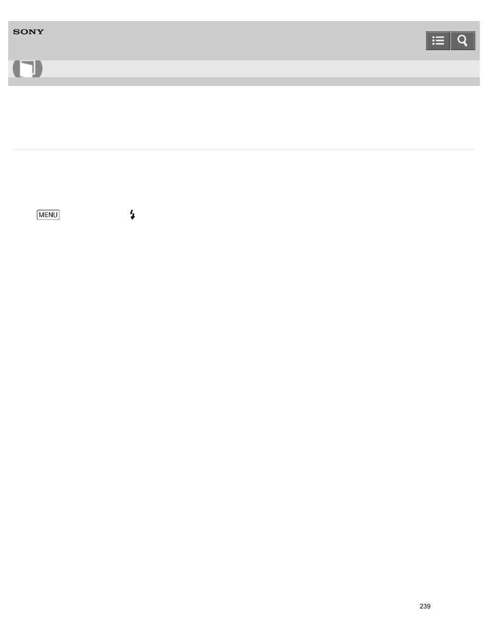 Adjust the brightness of the flash light, Help guide | Sony HDR-PJ810 User Manual | Page 239 / 416