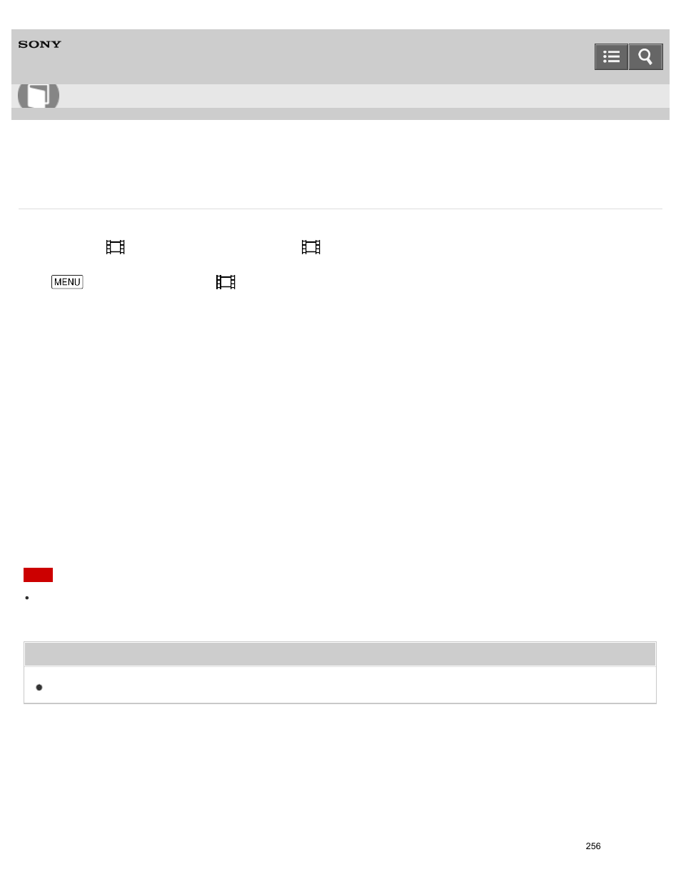 Frame rate, Help guide | Sony HDR-PJ810 User Manual | Page 256 / 416