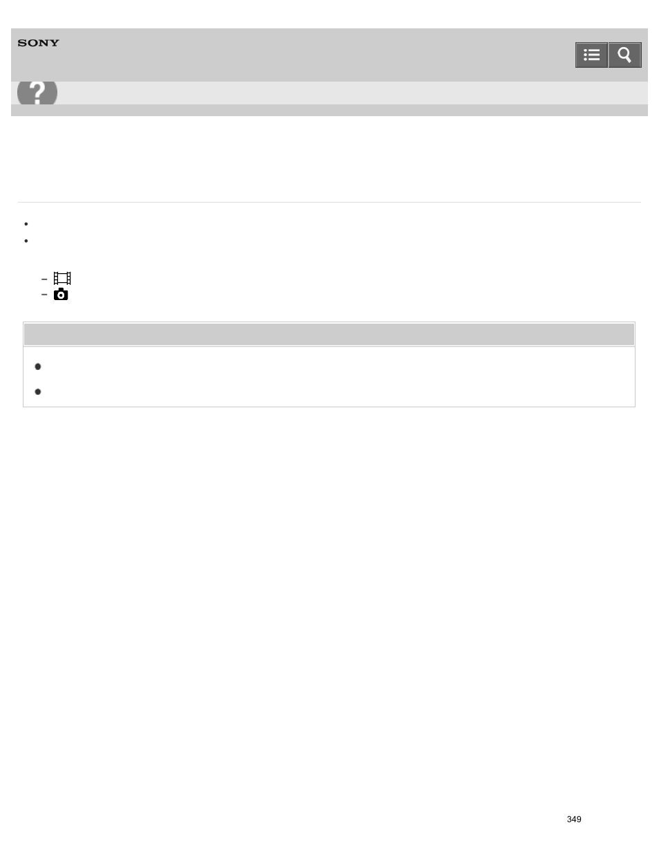 The menu settings have been changed automatically, Help guide | Sony HDR-PJ810 User Manual | Page 349 / 416