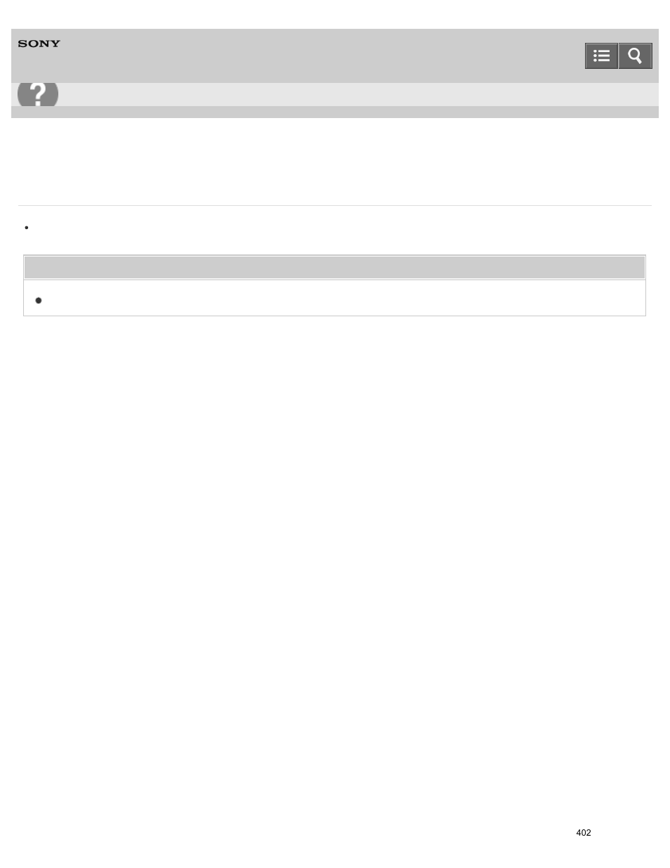 The demonstration movies cannot be deleted, Help guide | Sony HDR-PJ810 User Manual | Page 402 / 416
