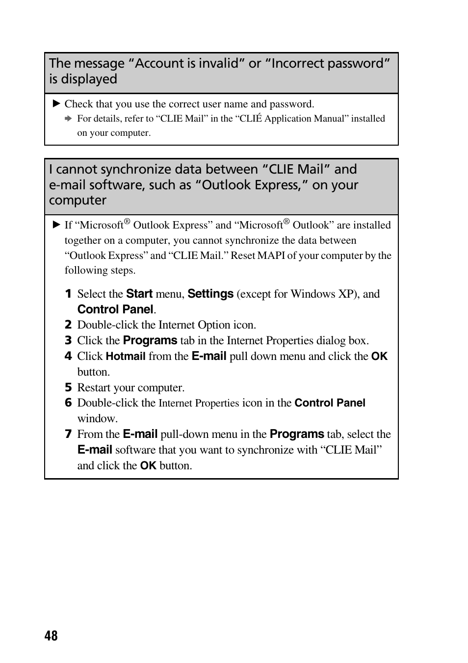 Sony PEG-NZ90 User Manual | Page 48 / 52