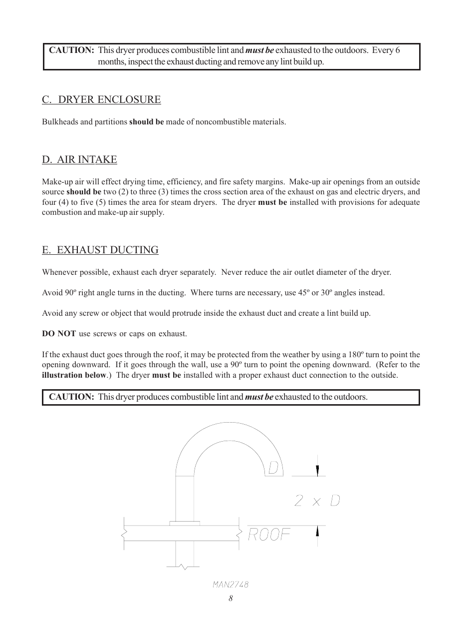 American Dryer Corp. SL31AD-15 User Manual | Page 12 / 72