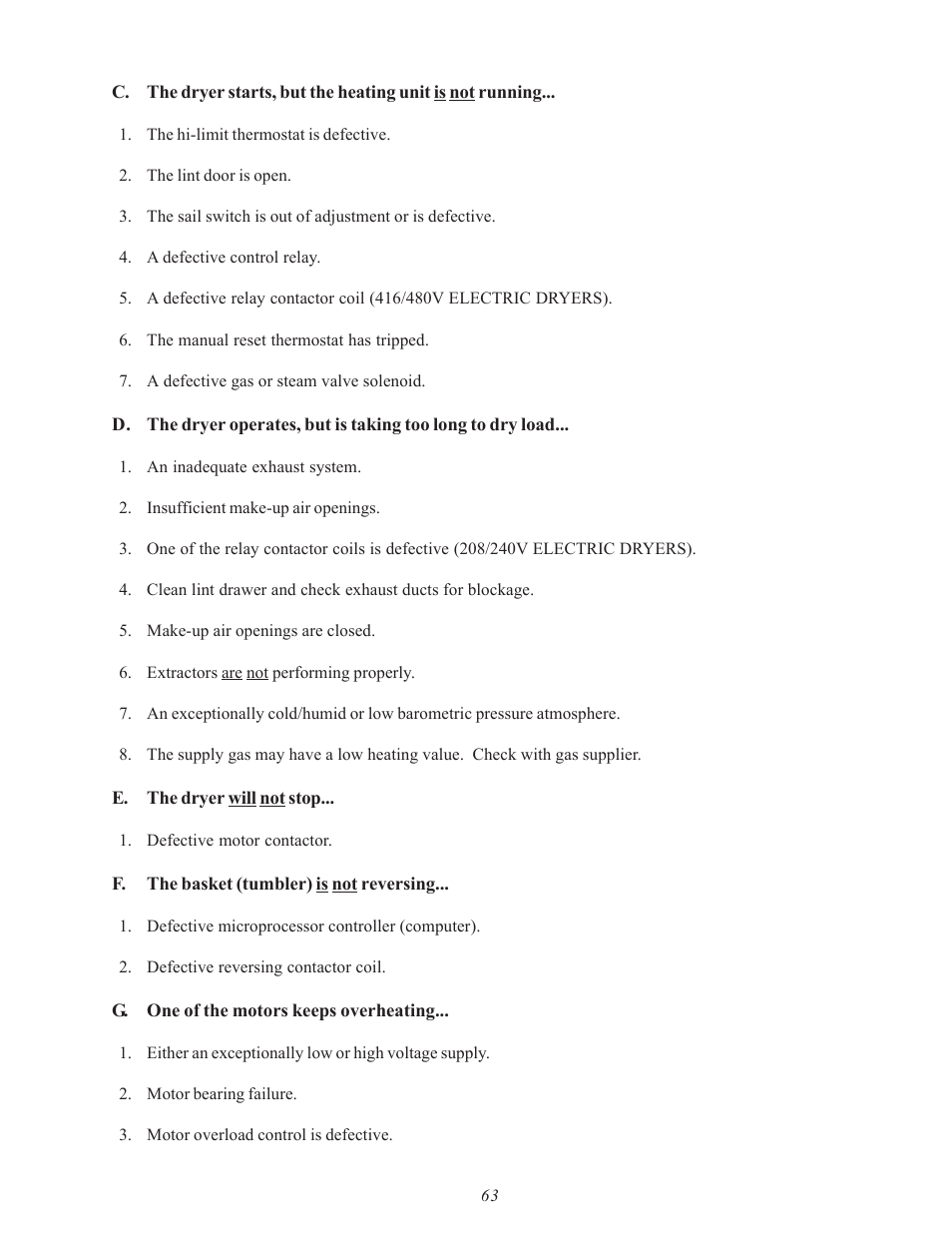 American Dryer Corp. SL31AD-15 User Manual | Page 67 / 72