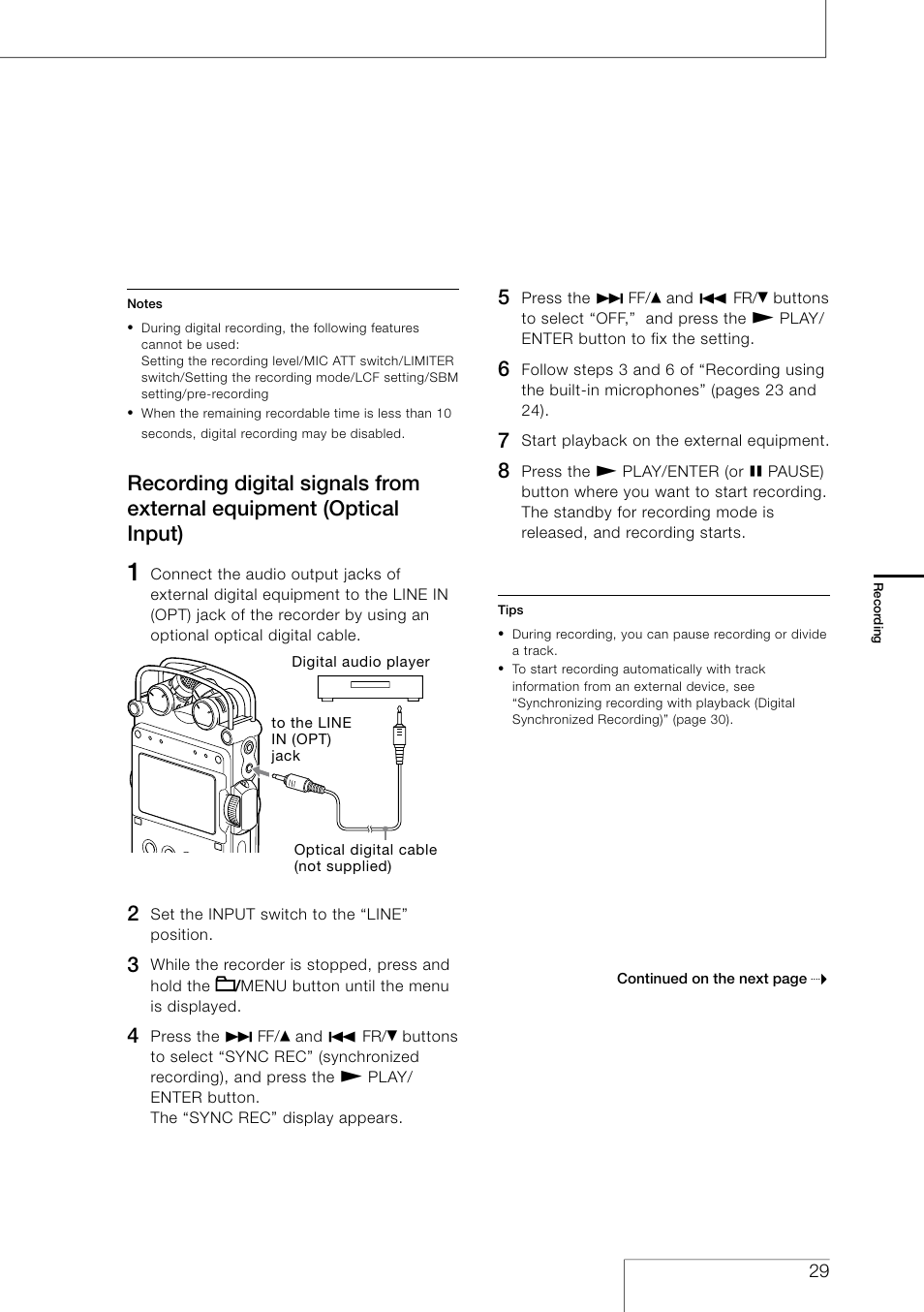Sony PCM-D50 User Manual | Page 29 / 60