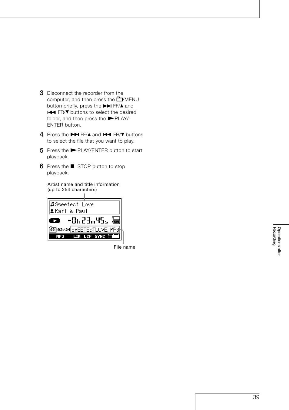 Sony PCM-D50 User Manual | Page 39 / 60