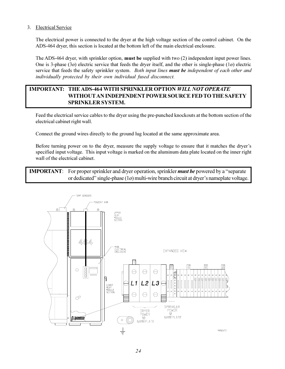 American Dryer Corp. ADS-464 II User Manual | Page 28 / 80