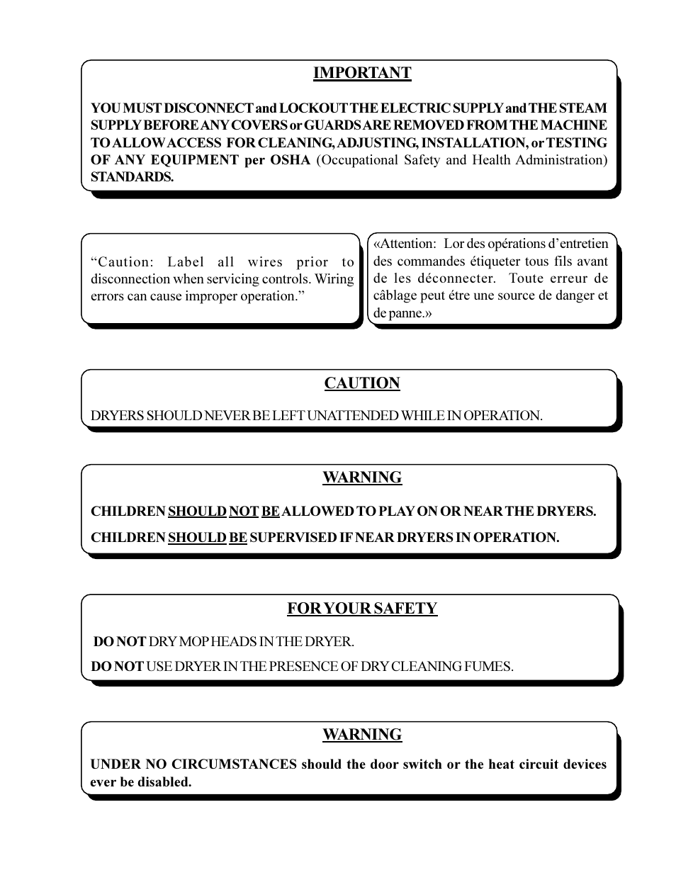 American Dryer Corp. ADS-464 II User Manual | Page 3 / 80