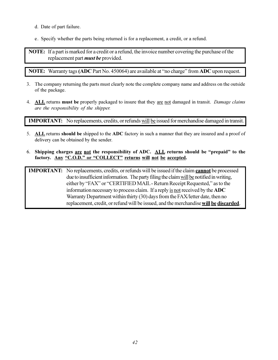 American Dryer Corp. ADS-464 II User Manual | Page 46 / 80
