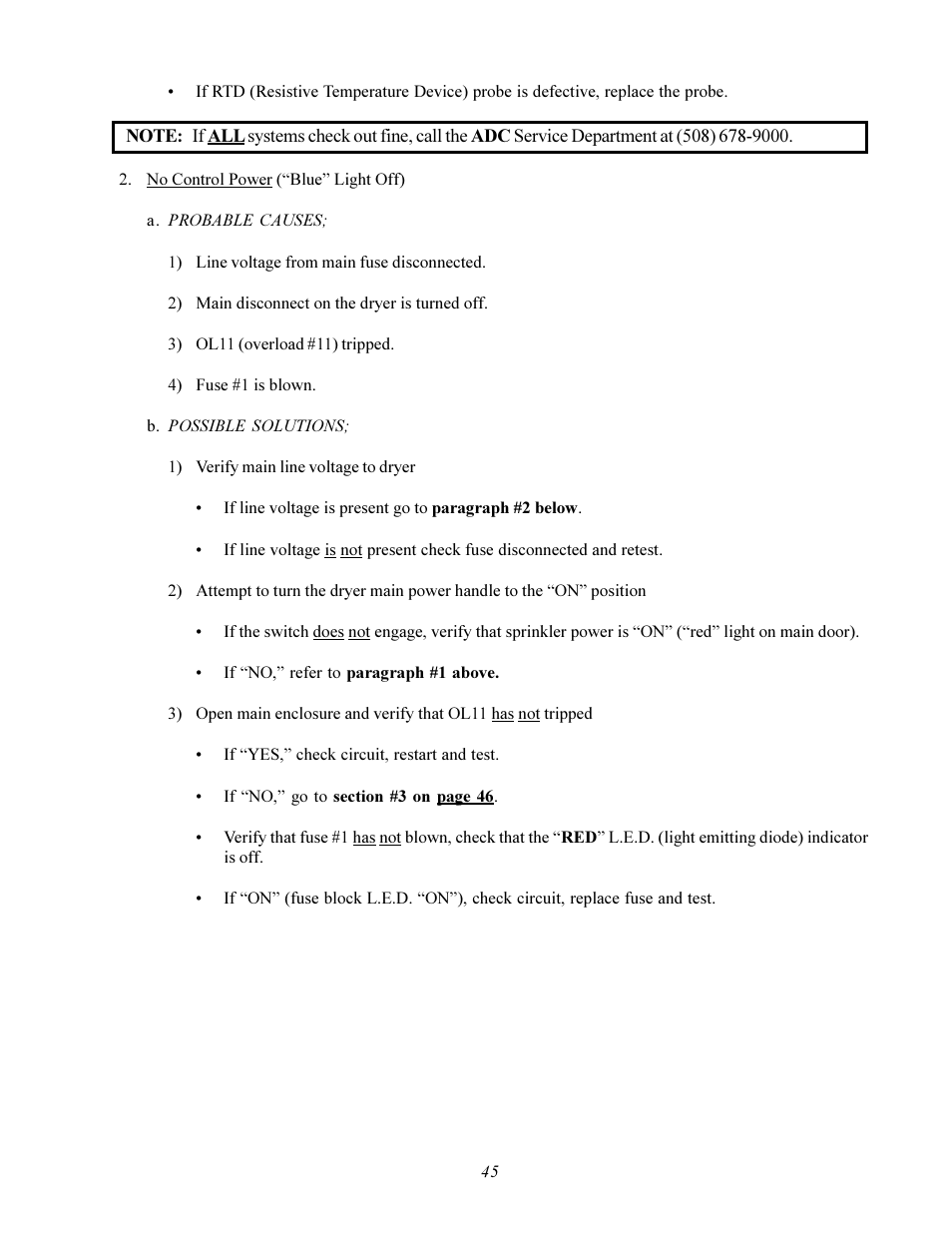 American Dryer Corp. ADS-464 II User Manual | Page 49 / 80
