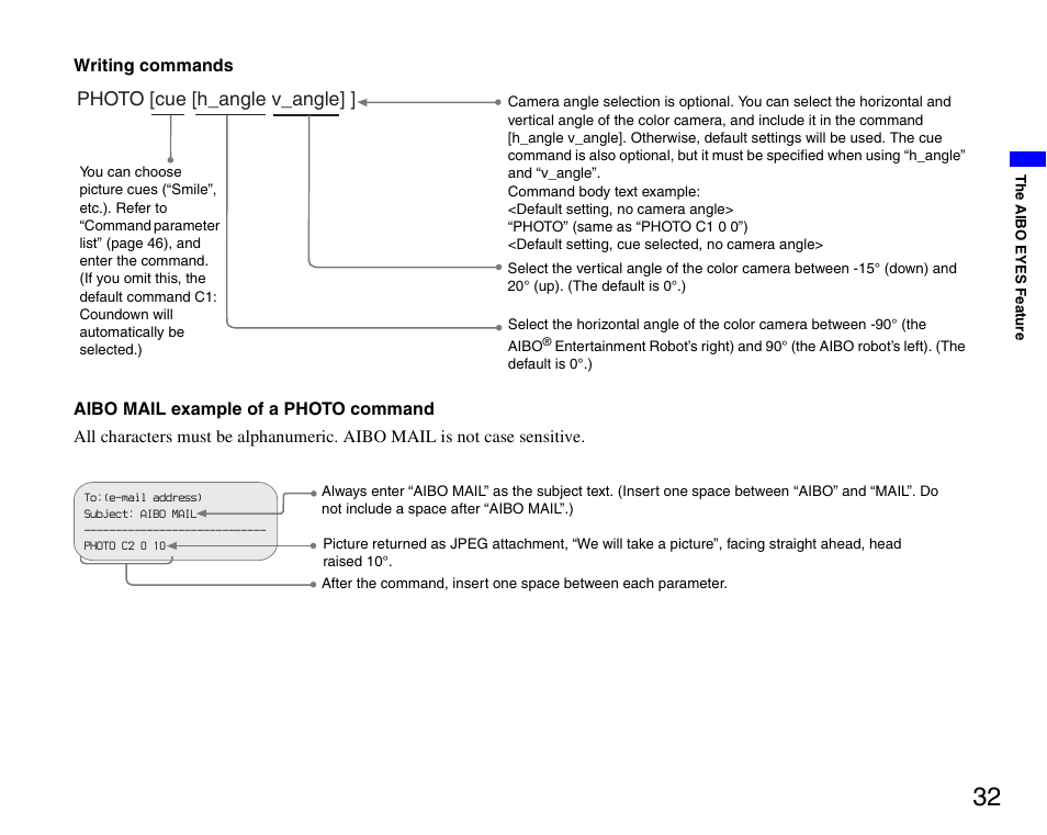 Sony ERS-7 User Manual | Page 32 / 62