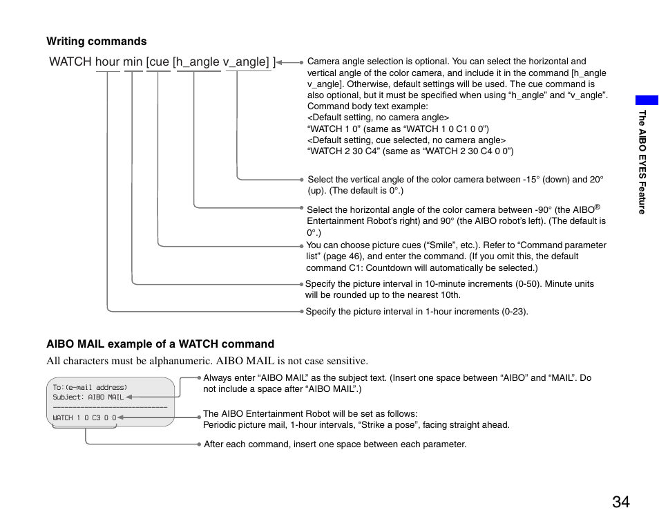 Sony ERS-7 User Manual | Page 34 / 62