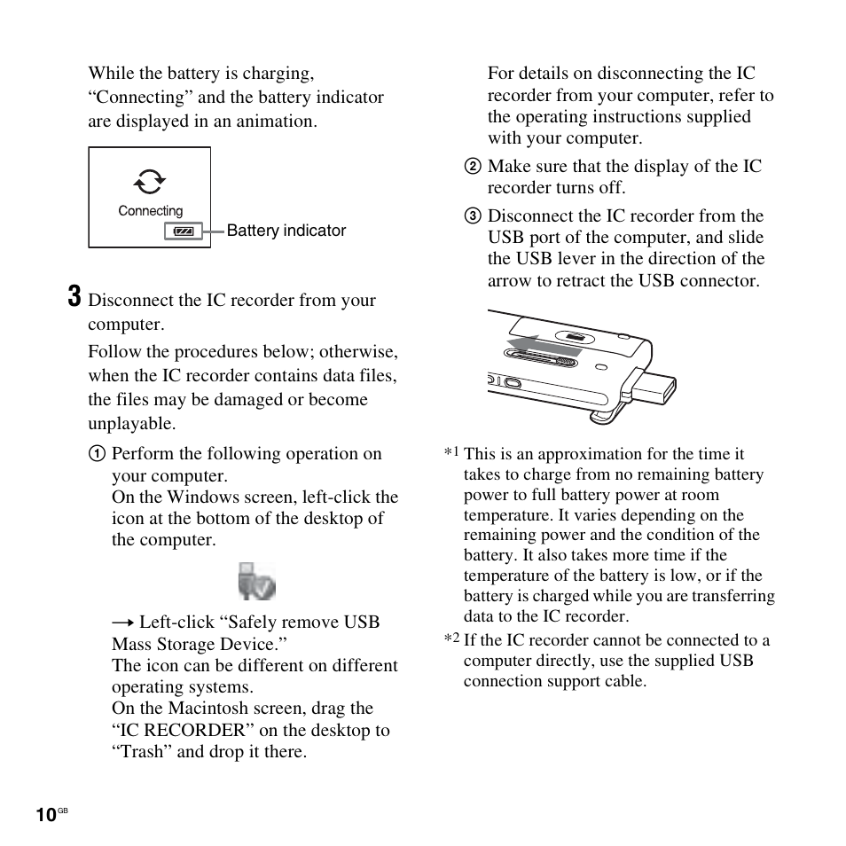 Sony ICD-UX300 User Manual | Page 10 / 112