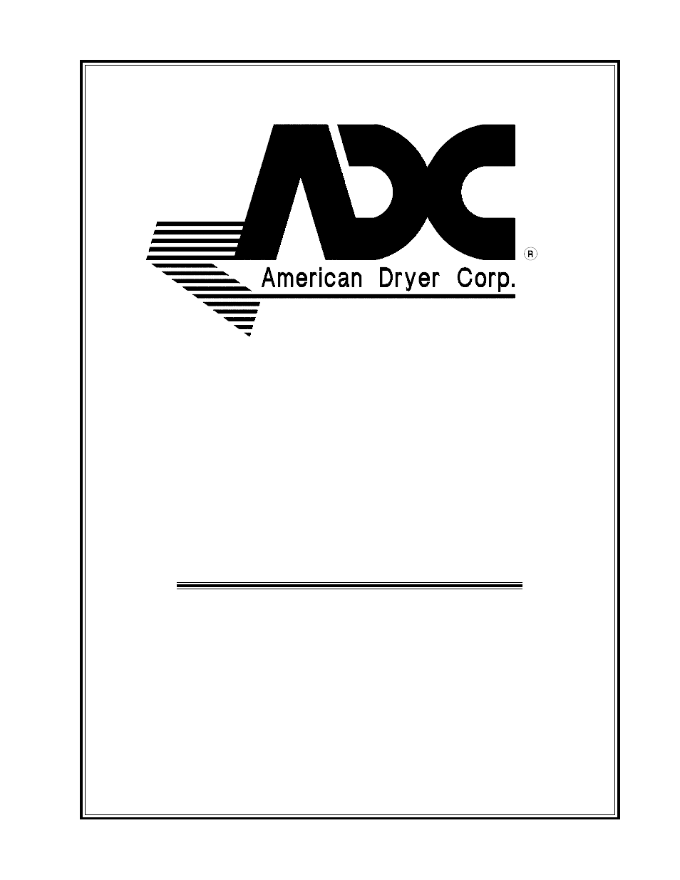 American Dryer Corp. ML-190 User Manual | 42 pages