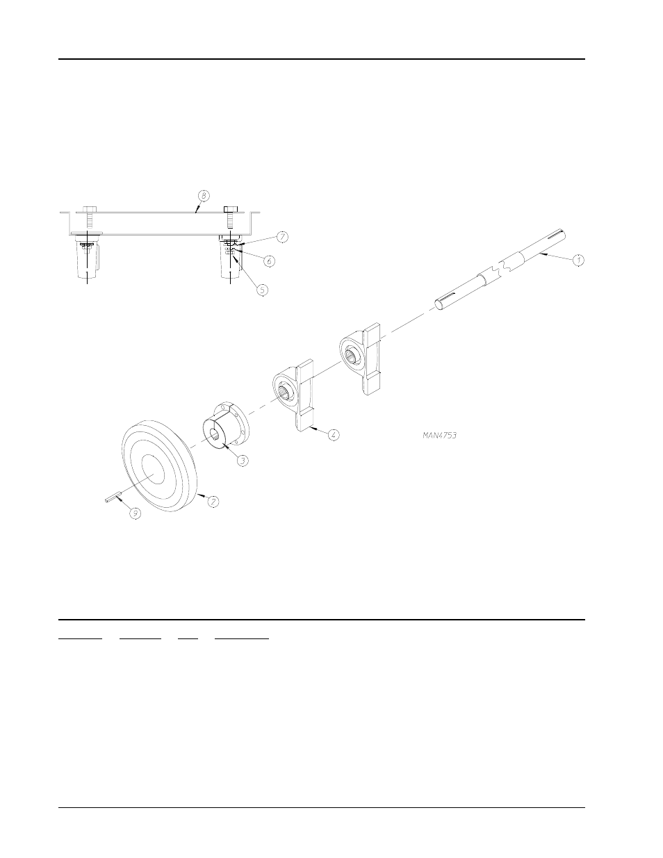 Idler shaft assembly | American Dryer Corp. ML-190 User Manual | Page 16 / 42