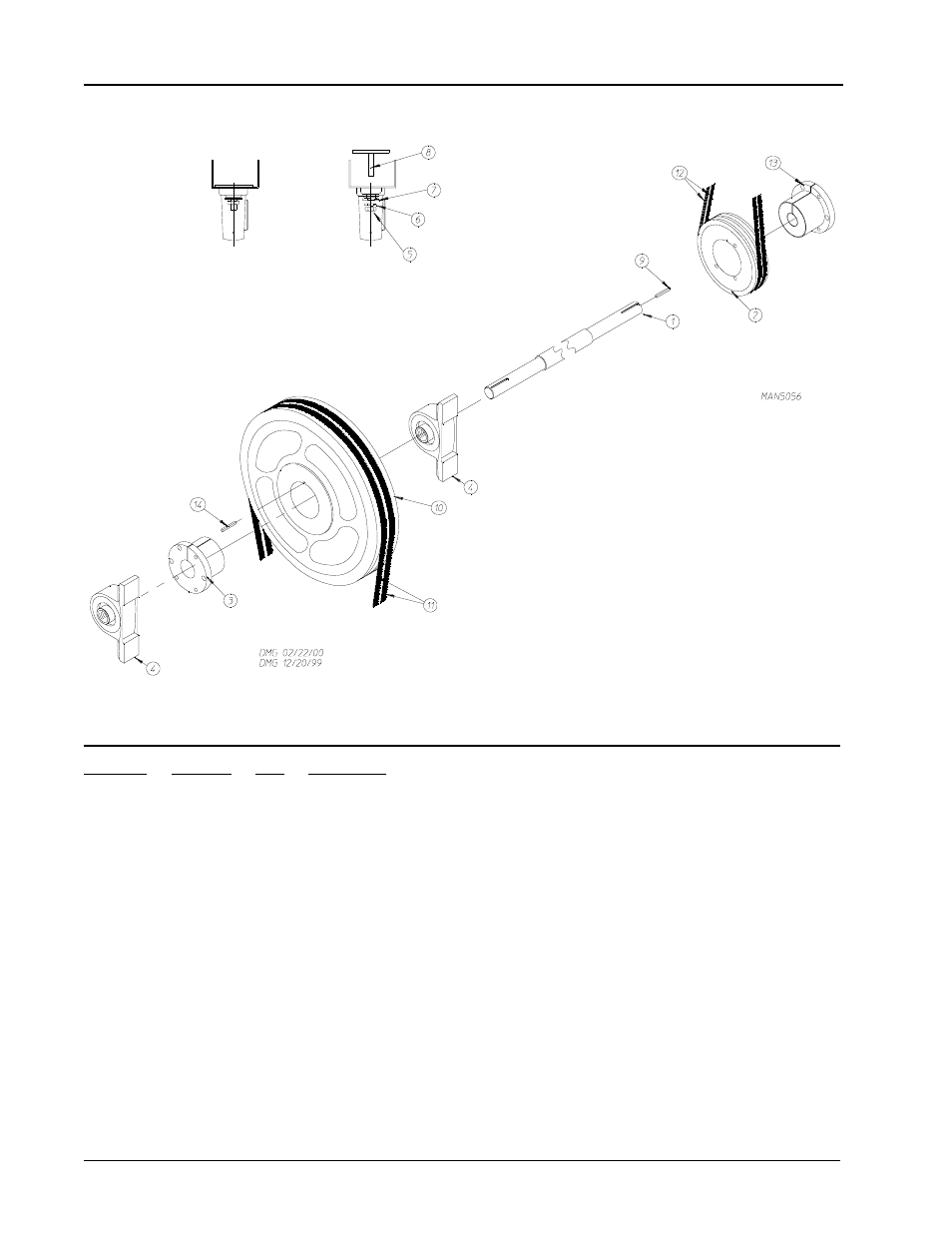 Speed reducer shaft assembly | American Dryer Corp. ML-190 User Manual | Page 18 / 42