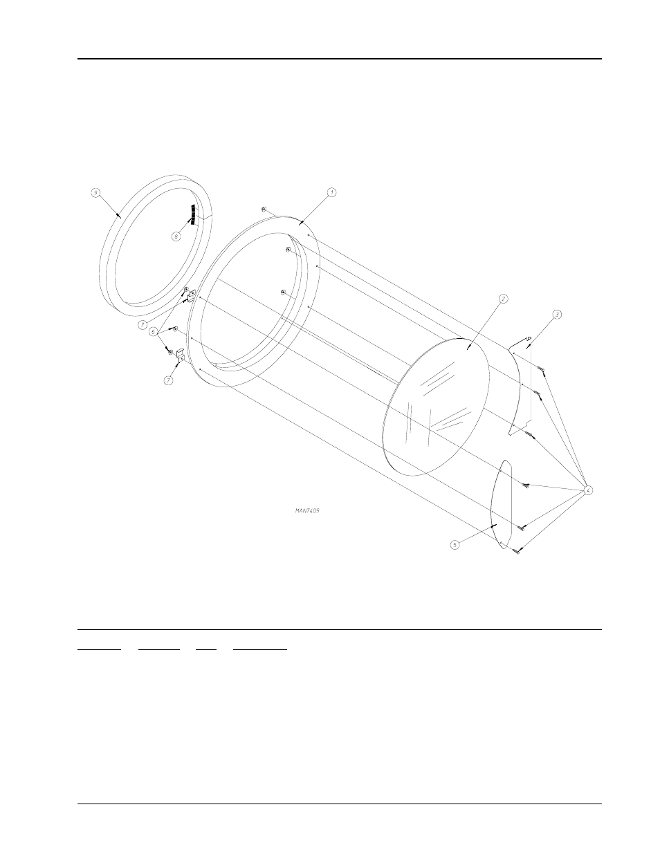 Main door assembly | American Dryer Corp. ML-190 User Manual | Page 7 / 42