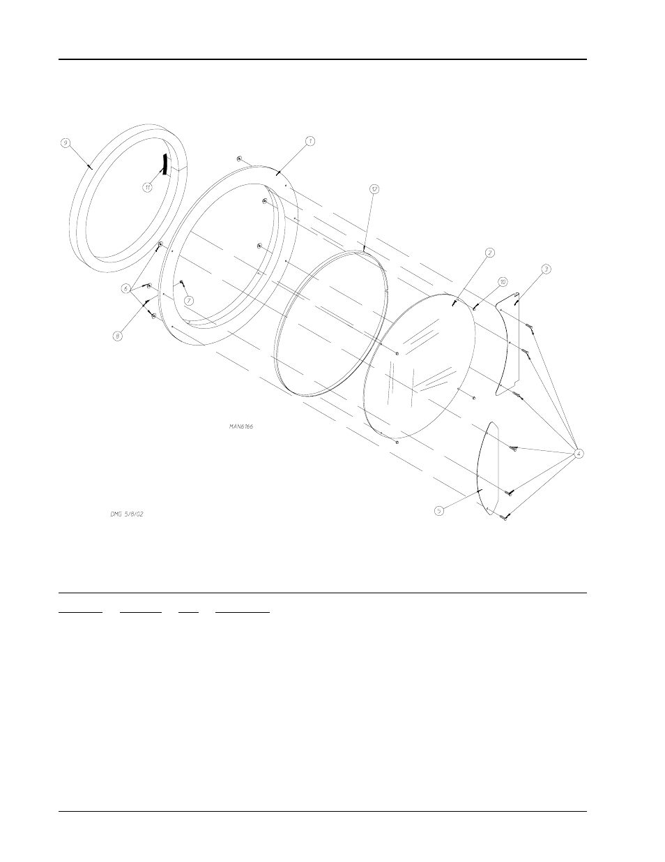 Main door assembly | American Dryer Corp. ML-190 User Manual | Page 8 / 42
