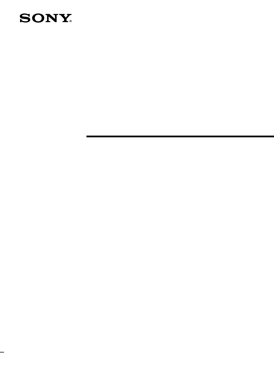 Sony RM-TP501 User Manual | 24 pages