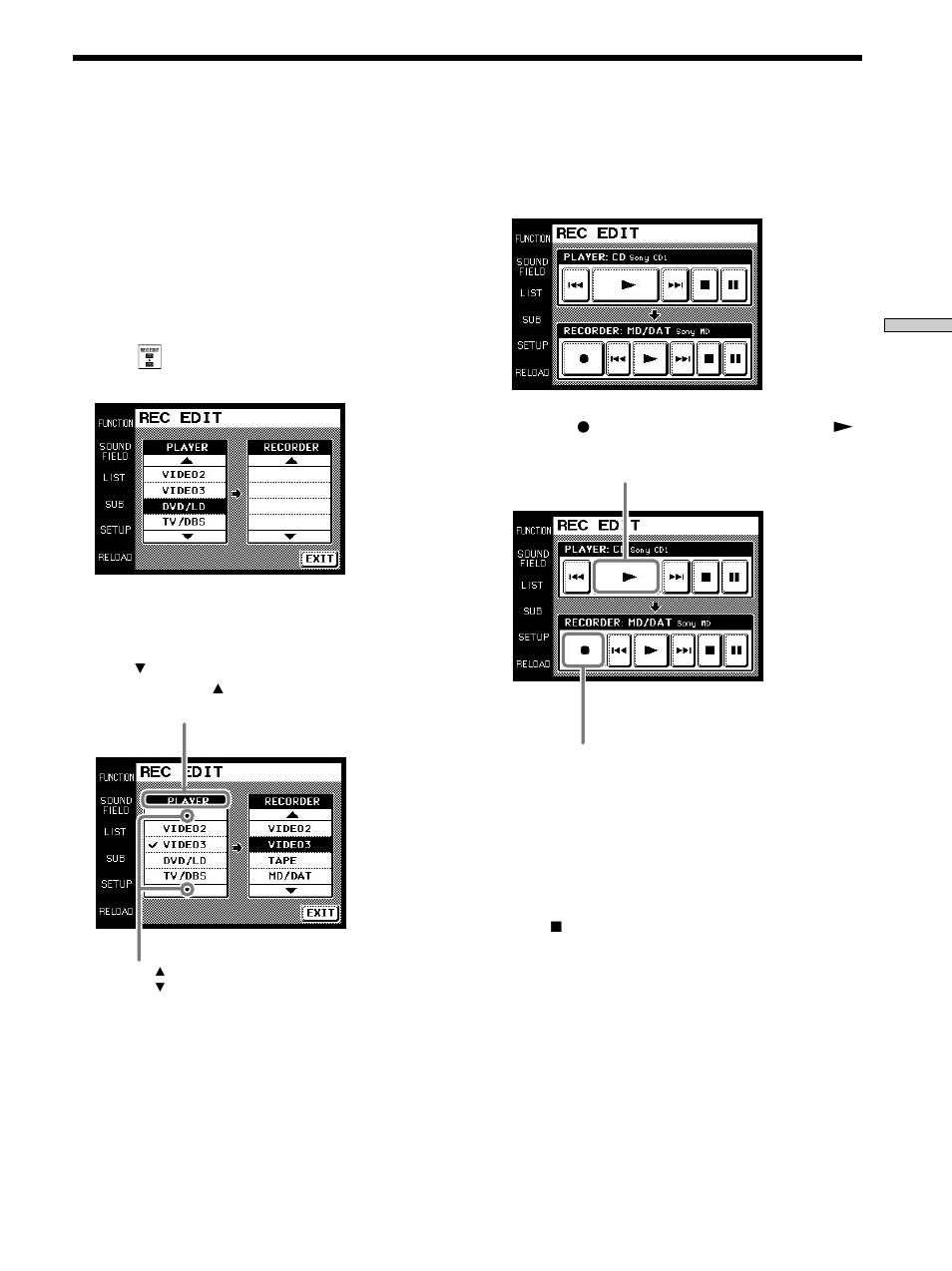 Example: recording from cd to md | Sony RM-TP501 User Manual | Page 15 / 24