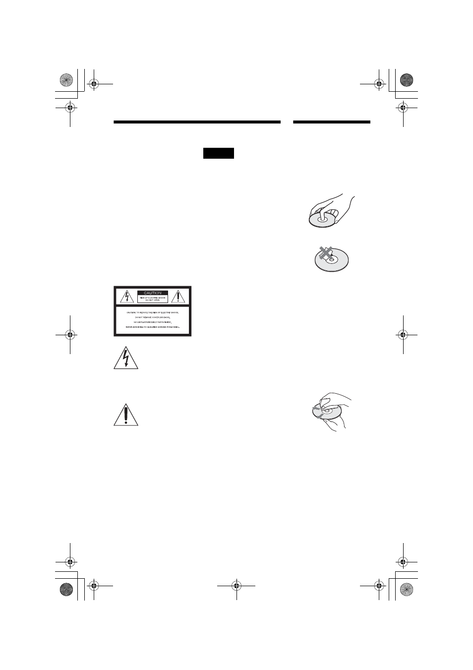 L1ac - warning, L1 - notes about the discs, Warning | Sony DVP-NS50P User Manual | Page 2 / 72