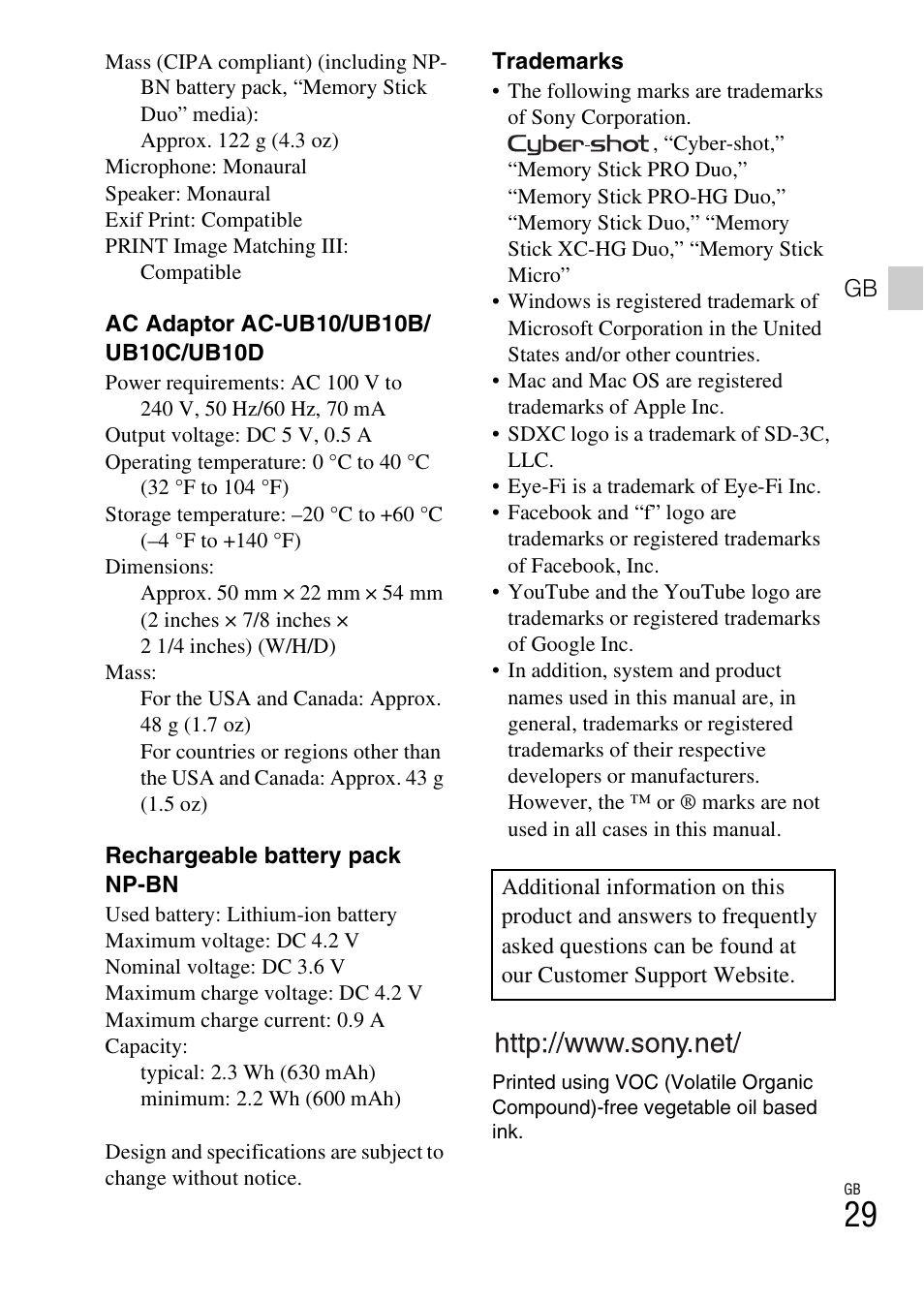 Sony DSC-W730 User Manual | Page 29 / 60