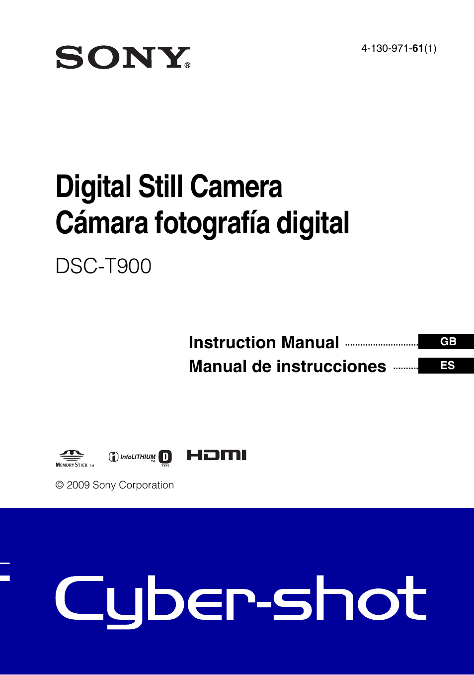 Sony DSC-T900 User Manual | 124 pages