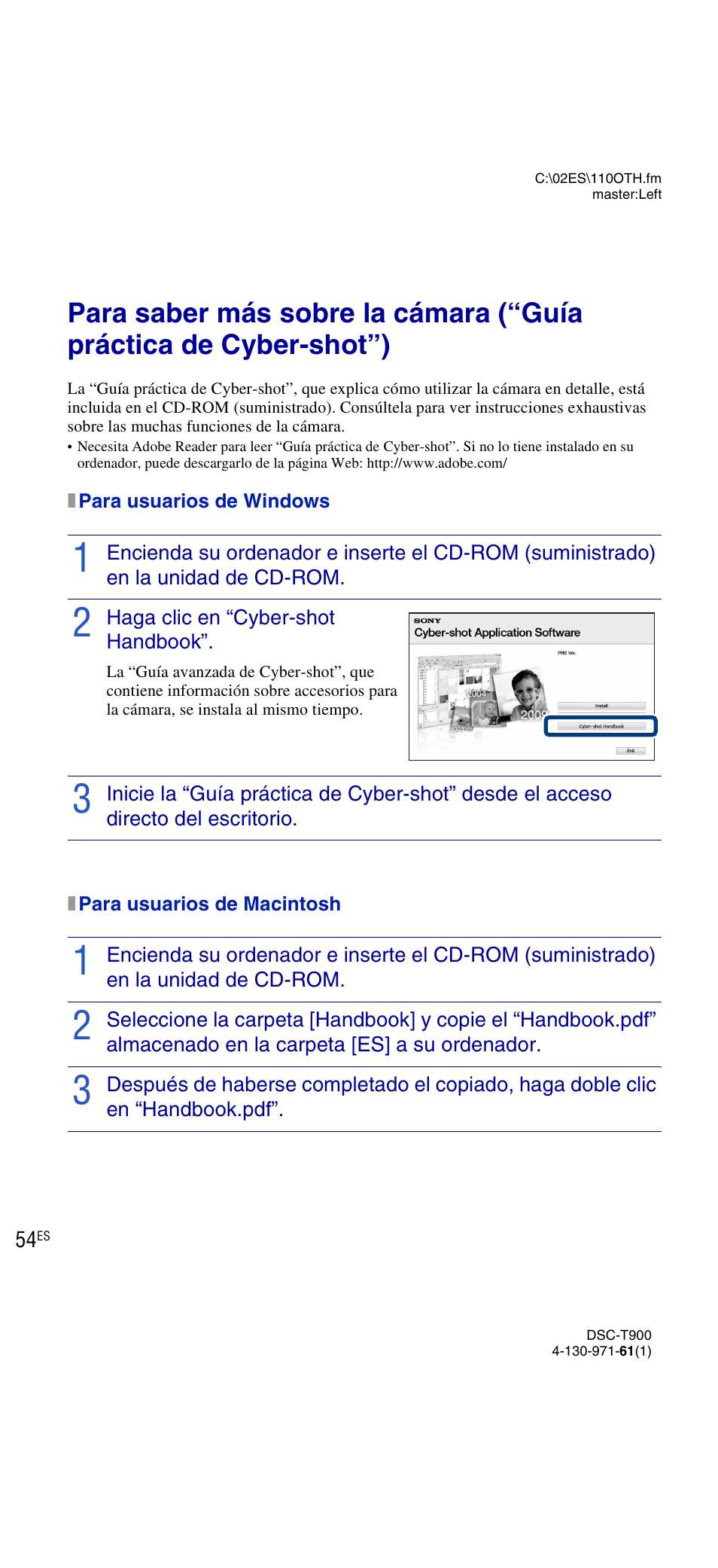 Sony DSC-T900 User Manual | Page 116 / 124