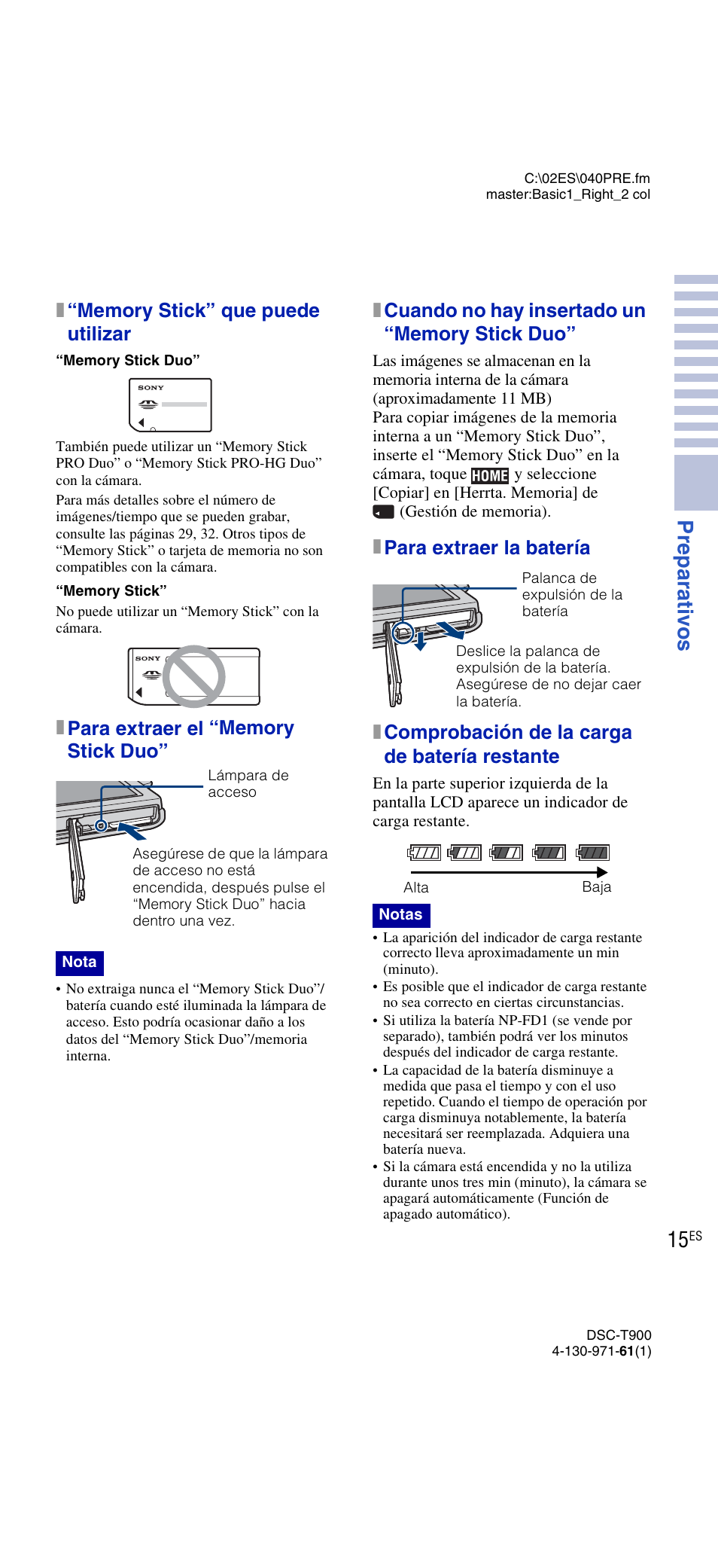 Prepar ati vos | Sony DSC-T900 User Manual | Page 77 / 124