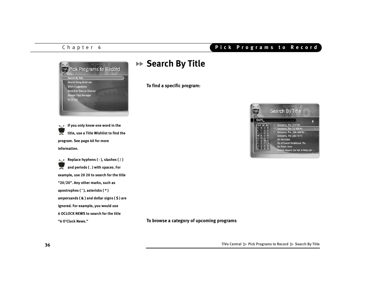 Search by title | Sony SVR-2000 User Manual | Page 43 / 107