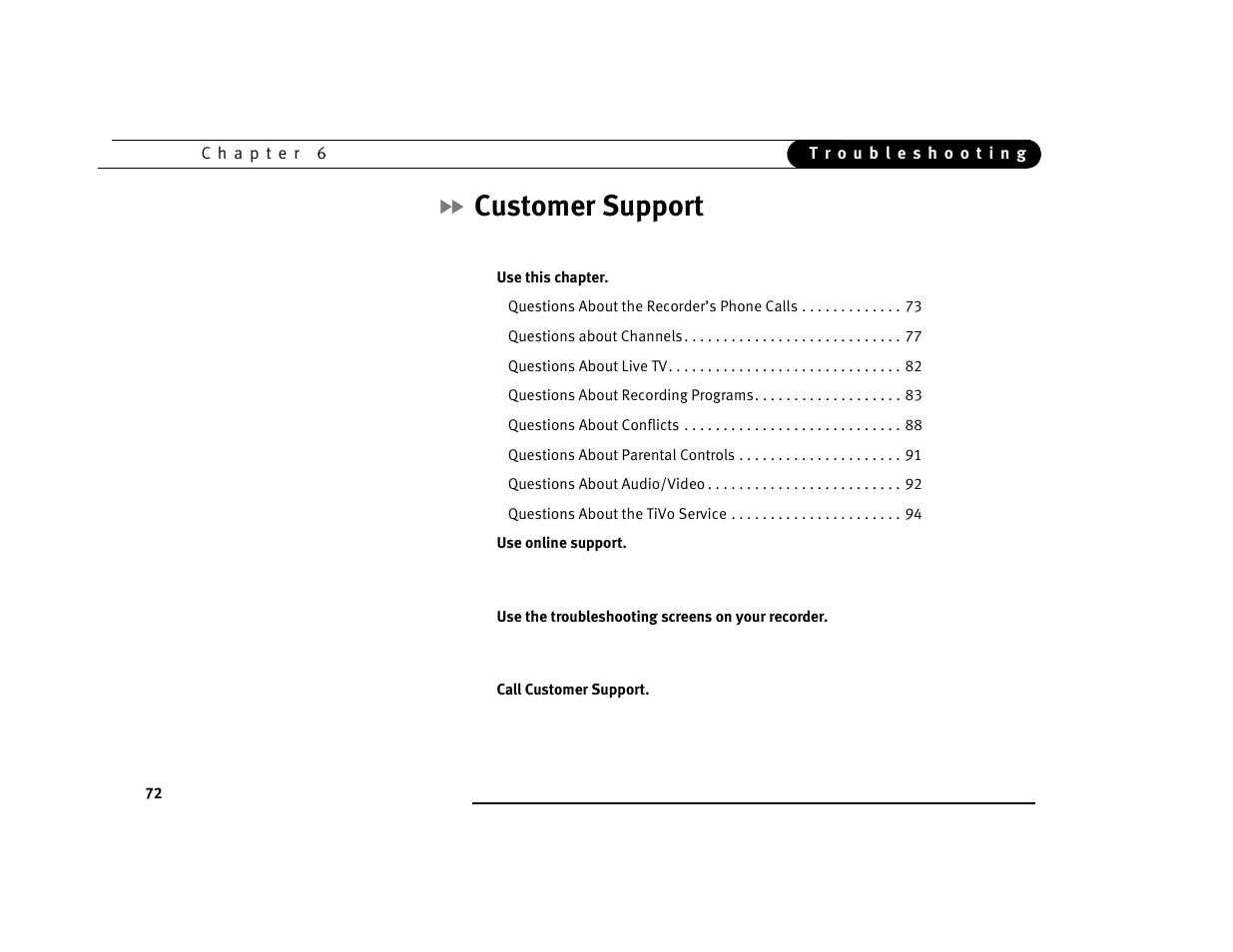 Customer support | Sony SVR-2000 User Manual | Page 79 / 107