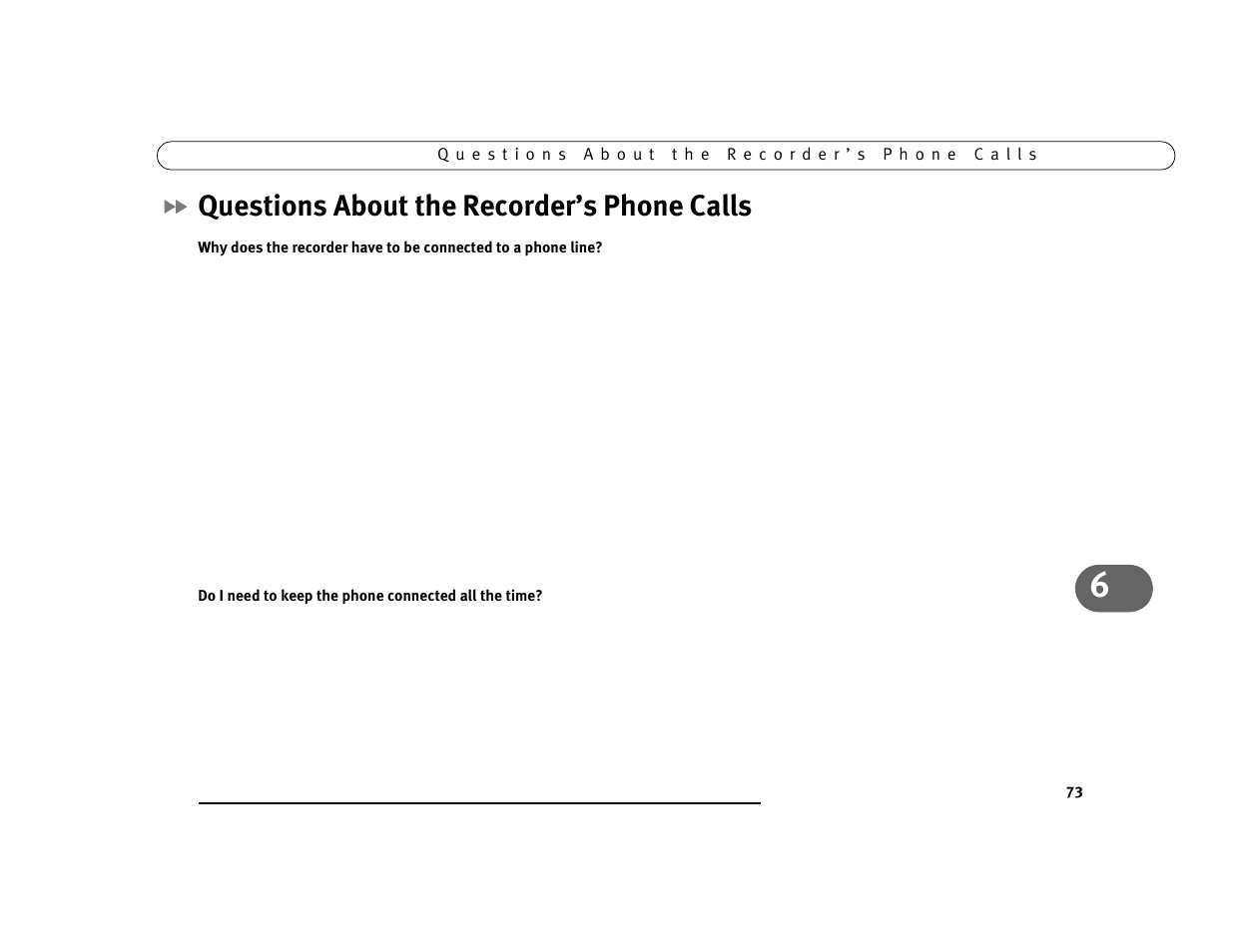 Questions about the recorder’s phone calls, Troubleshooting | Sony SVR-2000 User Manual | Page 80 / 107