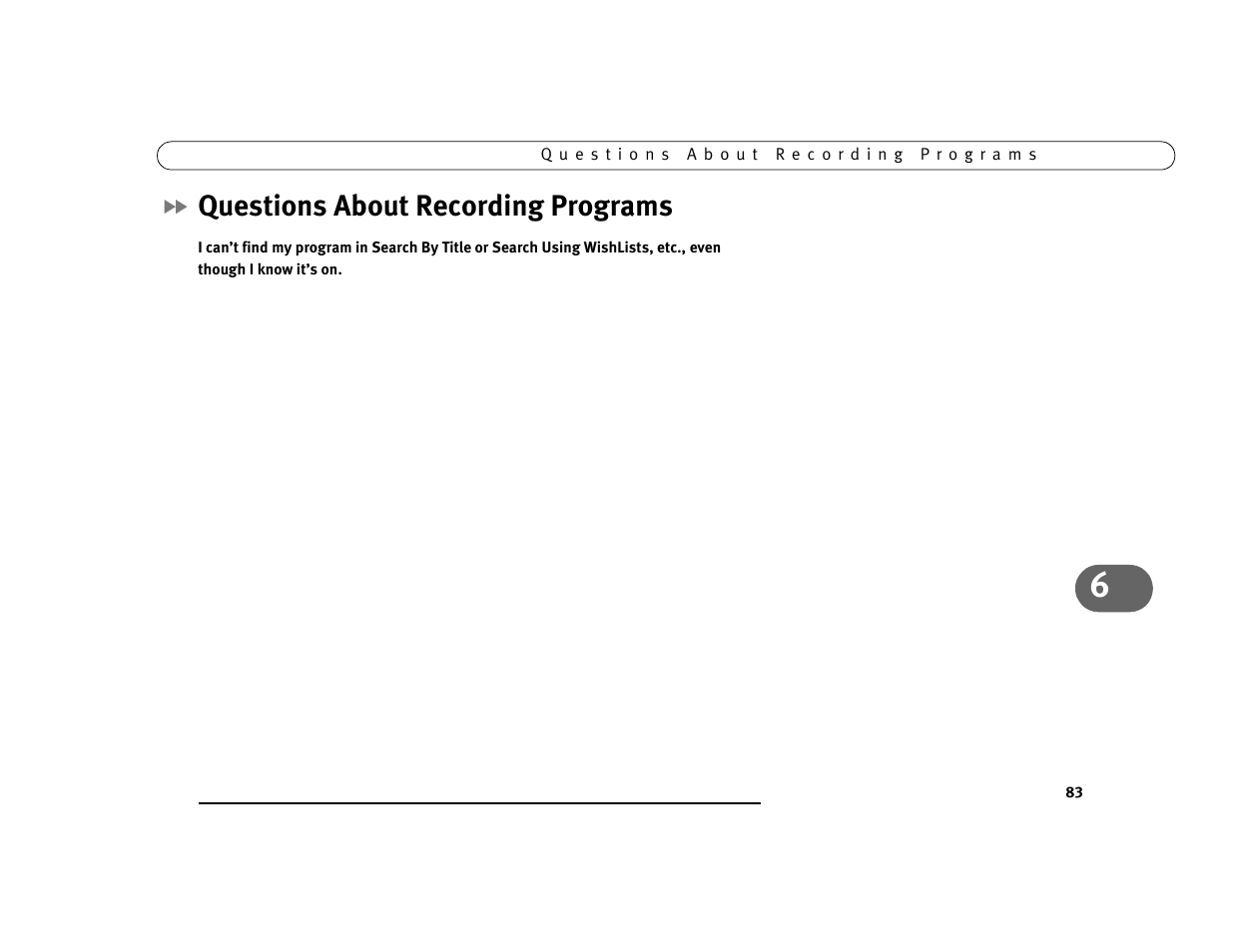 Questions about recording programs | Sony SVR-2000 User Manual | Page 90 / 107