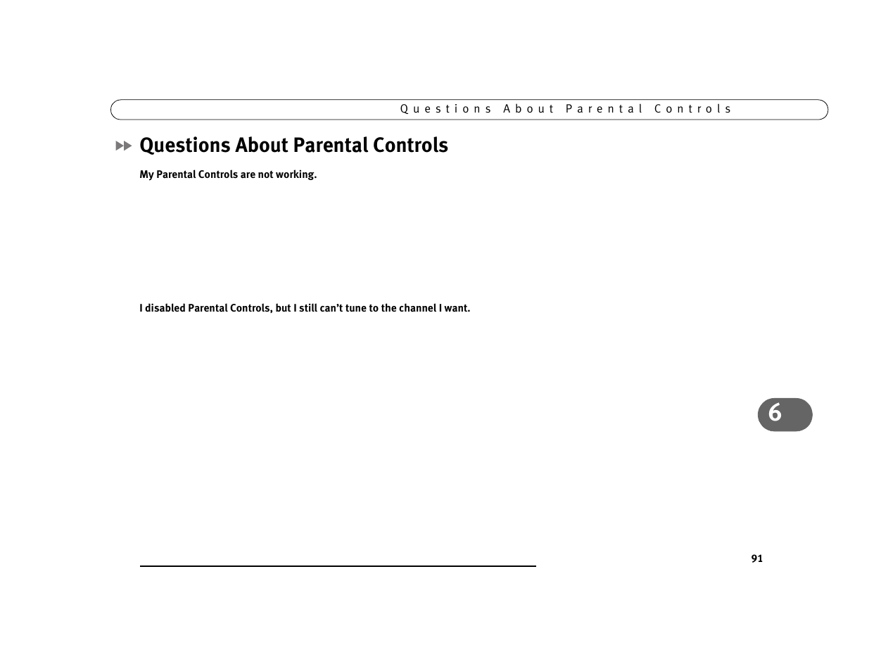 Questions about parental controls | Sony SVR-2000 User Manual | Page 98 / 107