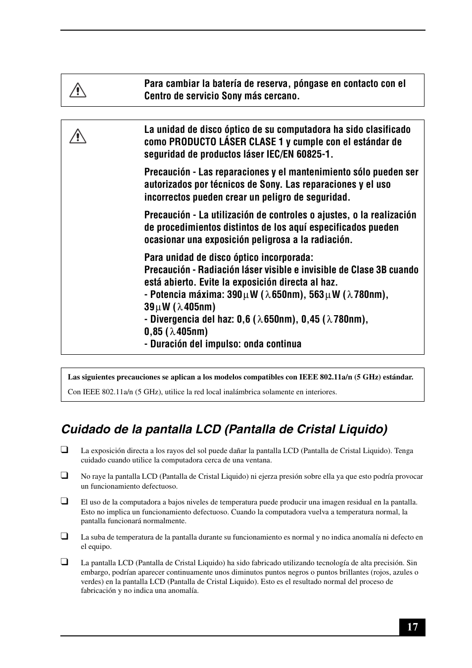 Sony VPCF131FM User Manual | Page 17 / 28