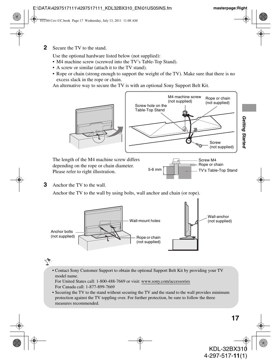 Sony KDL-32BX310 User Manual | Page 17 / 50