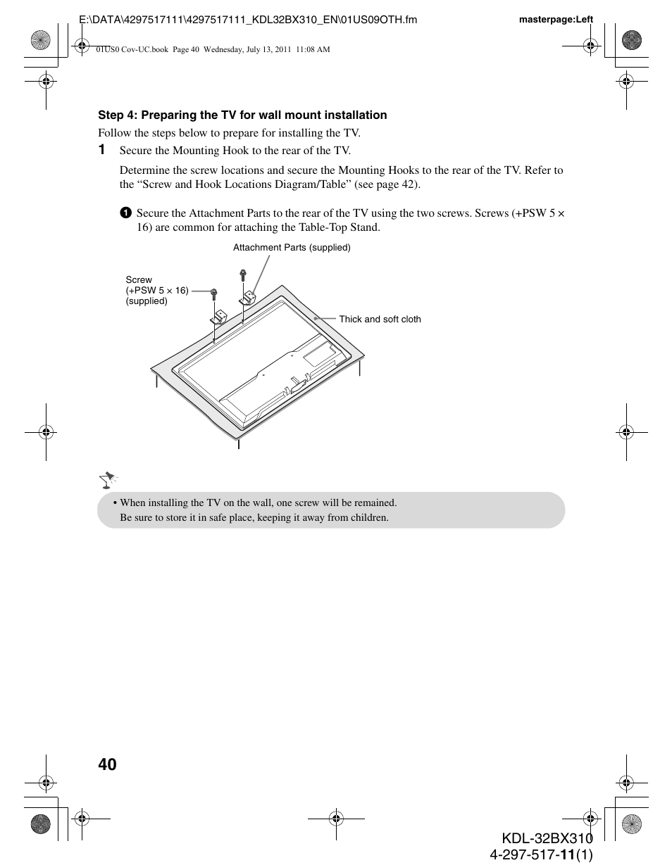 Sony KDL-32BX310 User Manual | Page 40 / 50