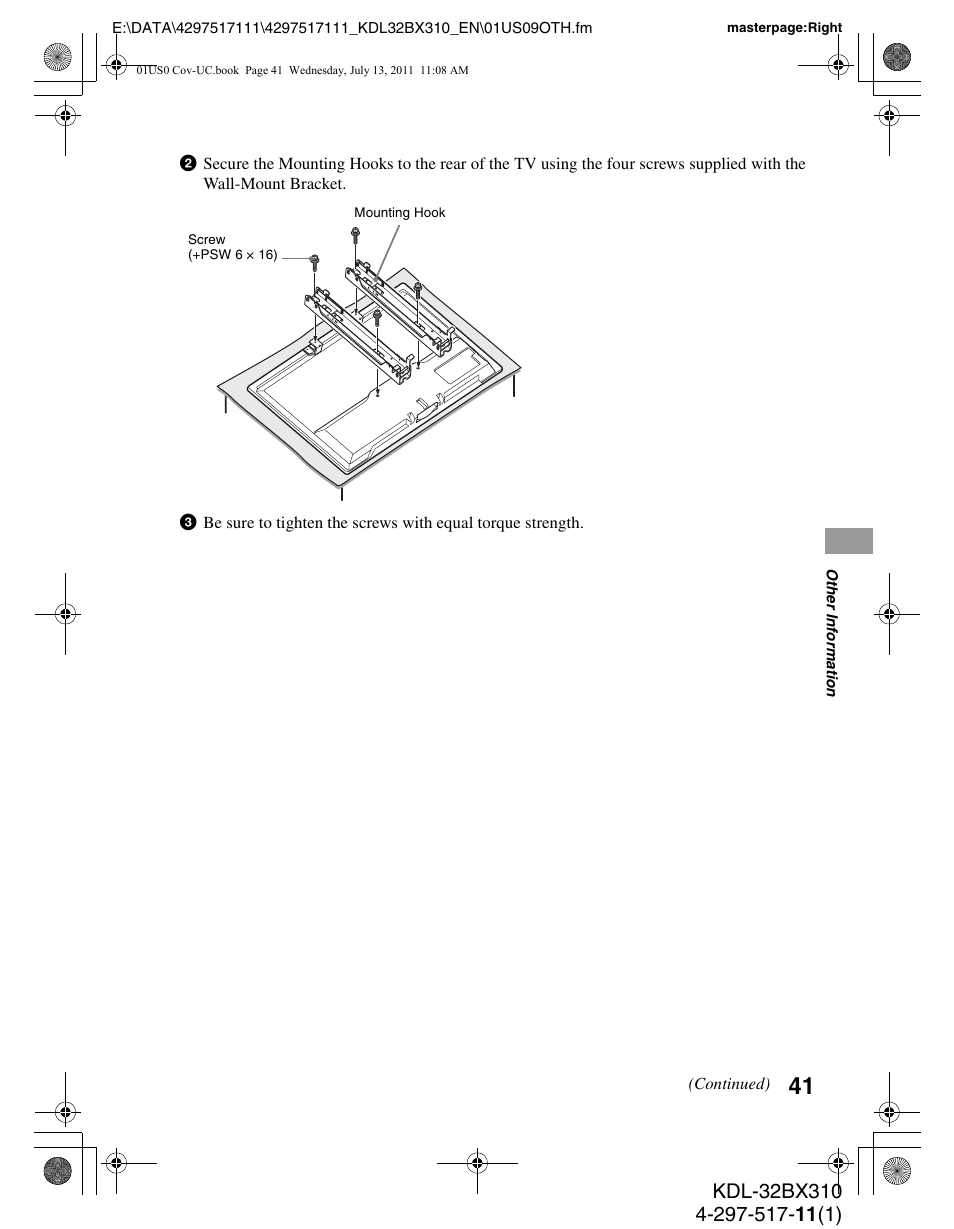 Sony KDL-32BX310 User Manual | Page 41 / 50