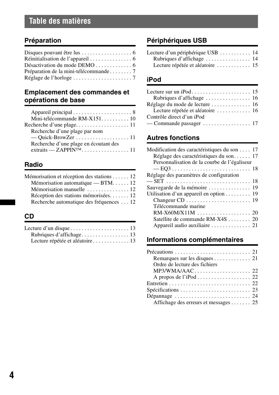 Sony CDX-H910UI User Manual | Page 28 / 132