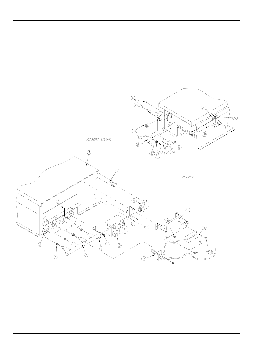 Direct spark ignition burner assembly | American Dryer Corp. D75 User Manual | Page 24 / 42