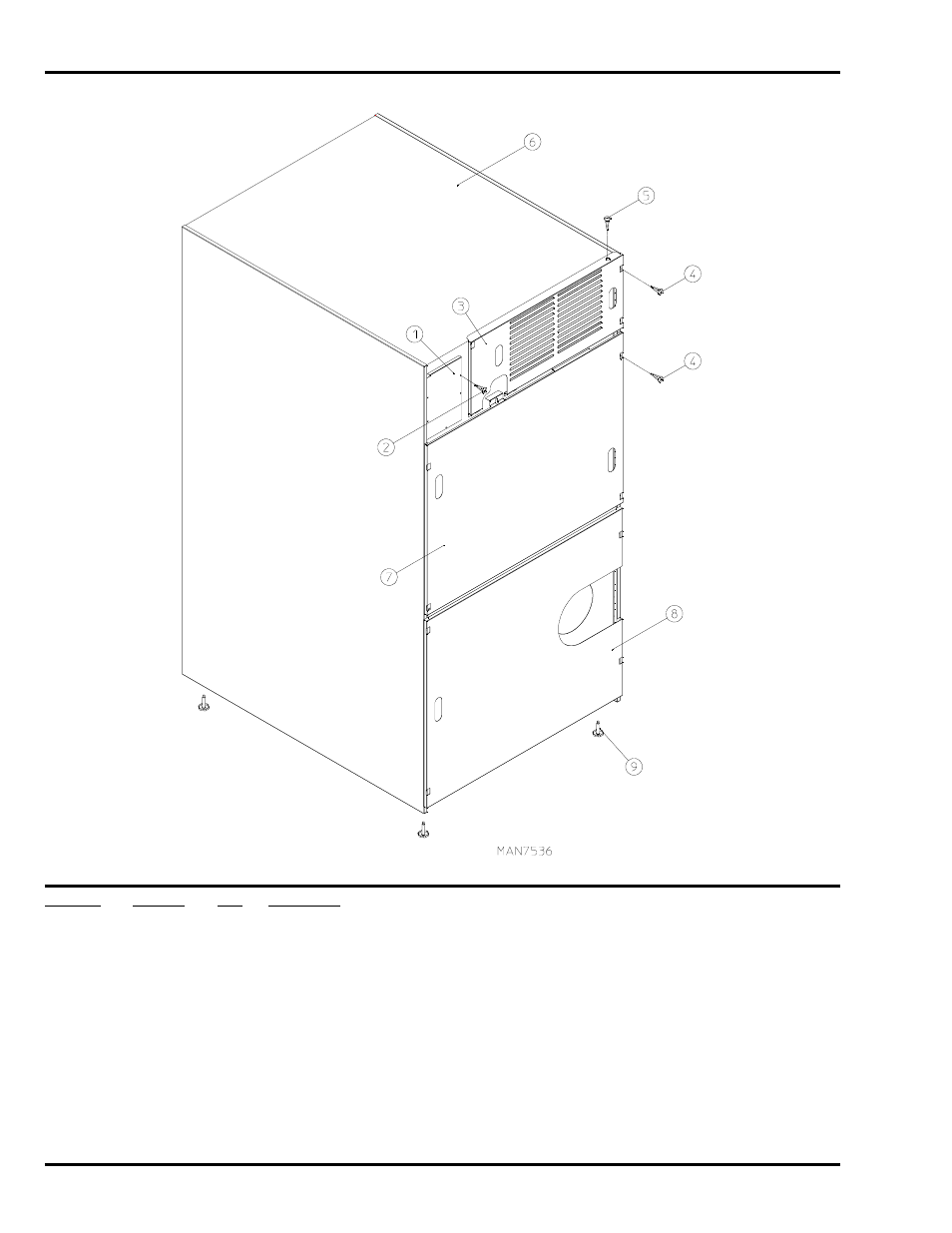 Outer top / back guard assemblies | American Dryer Corp. D75 User Manual | Page 38 / 42