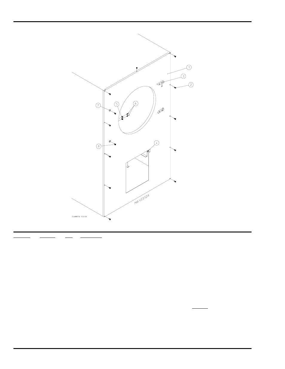 Front panel assembly | American Dryer Corp. D75 User Manual | Page 8 / 42