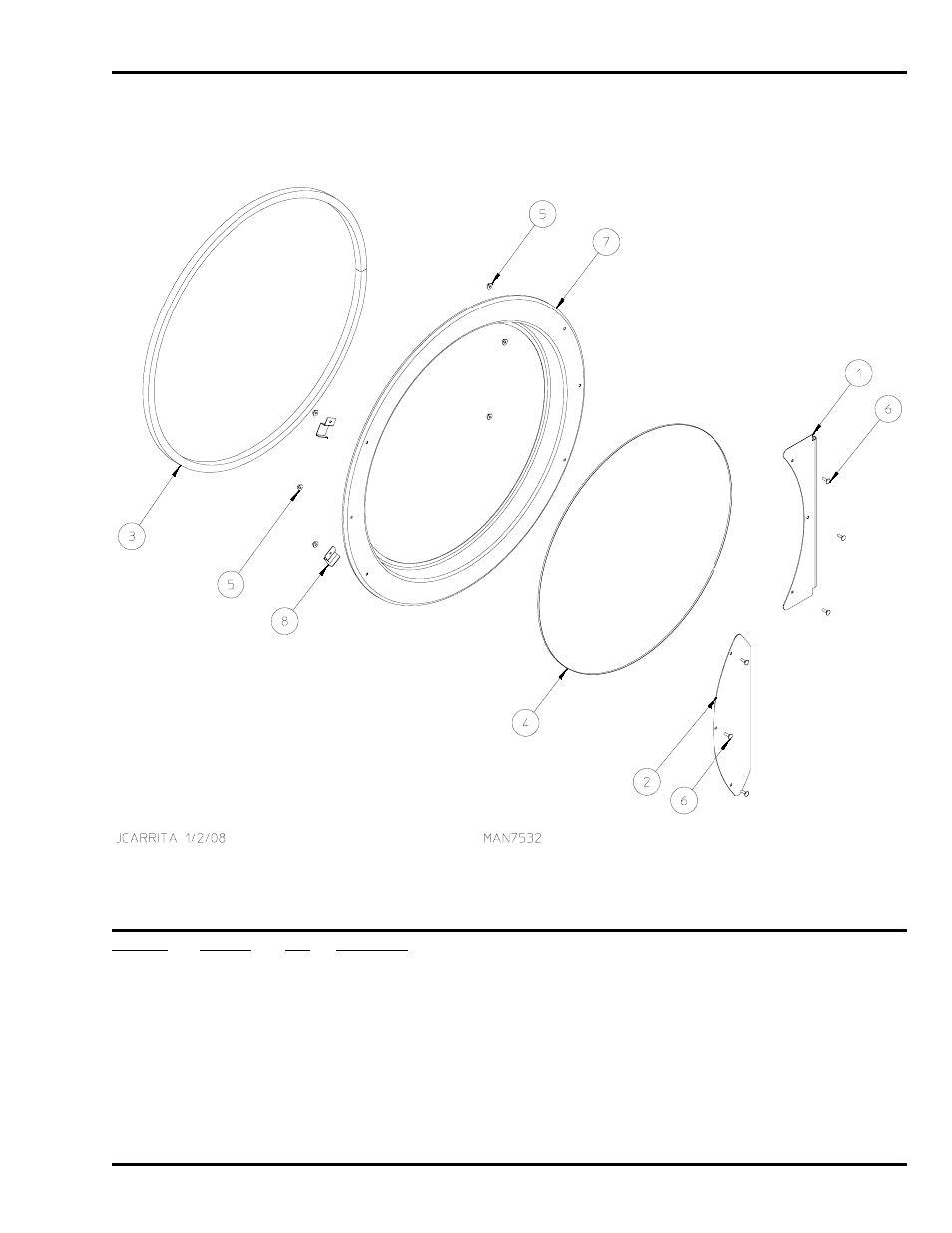 1/4” main door assembly | American Dryer Corp. D75 User Manual | Page 9 / 42