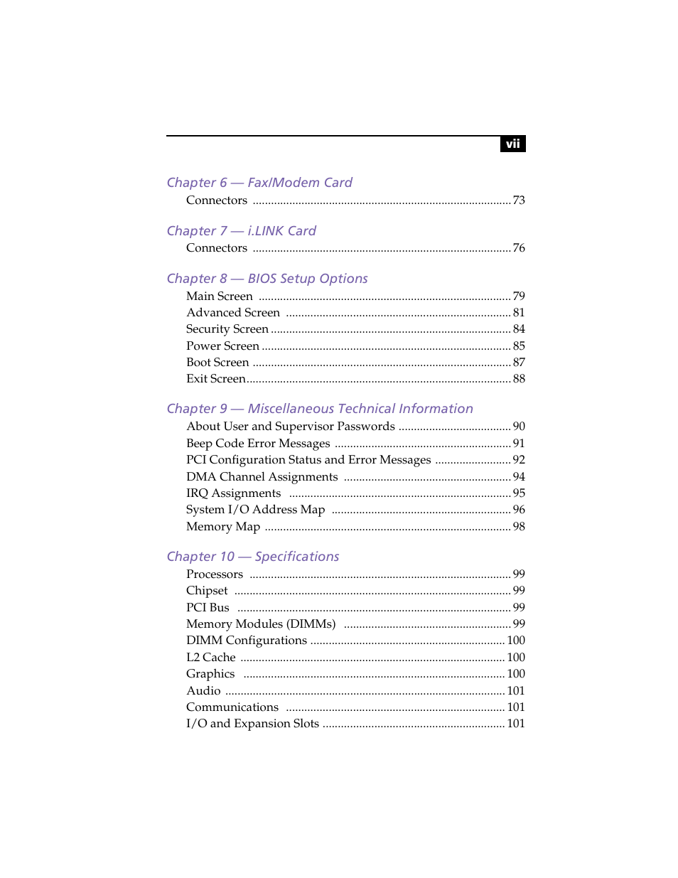 Sony PCV-E314DS User Manual | Page 7 / 114