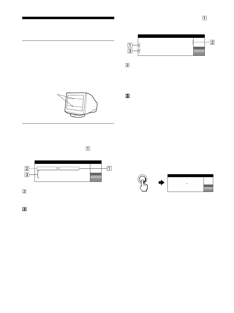 Troubleshooting, If thin lines appear on your screen (damper wires), On-screen messages | Menu | Sony CPD-G520 User Manual | Page 18 / 64